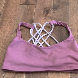 Lululemon Free To Be Bra- Pink- Size 8